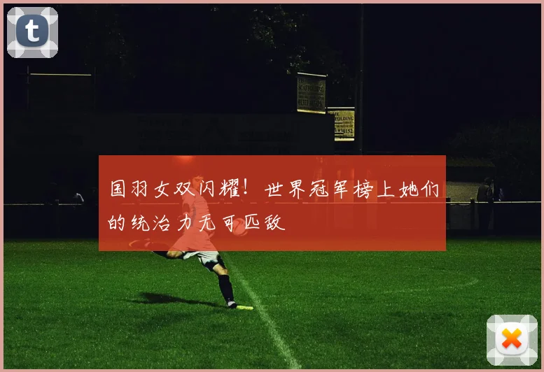 国羽女双闪耀！世界冠军榜上她们的统治力无可匹敌